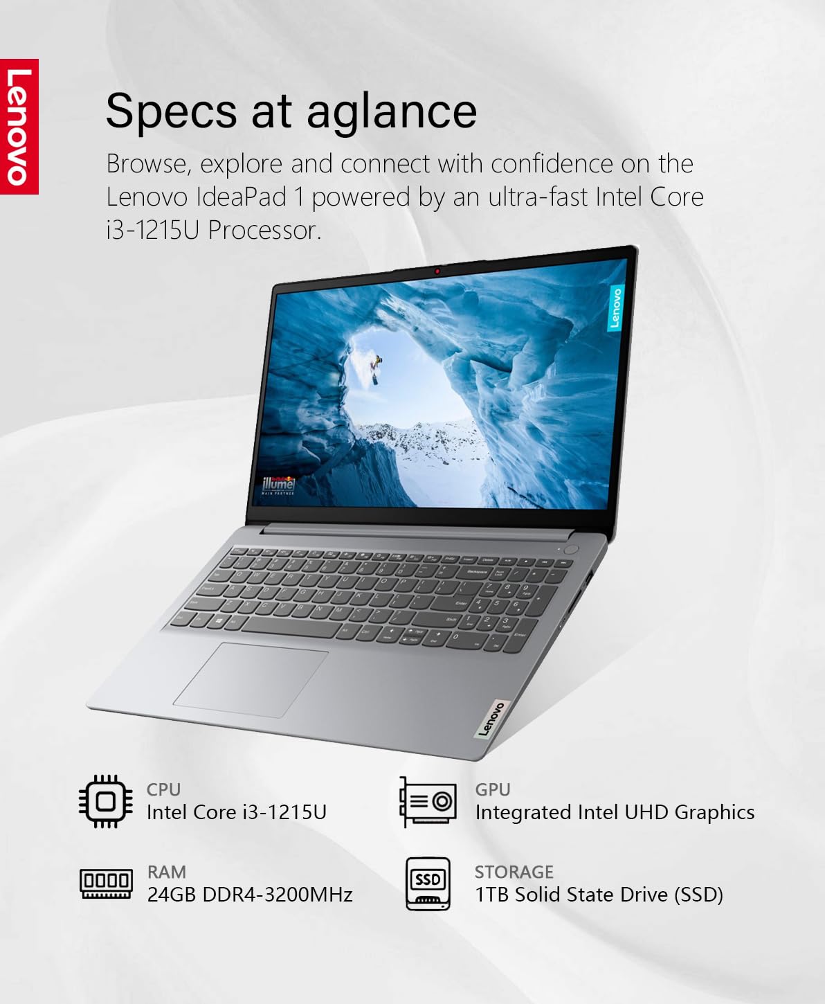 Lenovo 2023 Newest Ideapad 3I Laptop, 15.6'' Fhd Touchscreen, 12Th Gen Intel Core I3 1215U Processor, 24Gb Ddr4 Ram, 1Tb Ssd, Hd